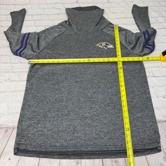 Nike Baltimore Ravens NFL Women XL Funnel Neck Lightweight Sweatshirt D060 -3 - Picture 2 of 14